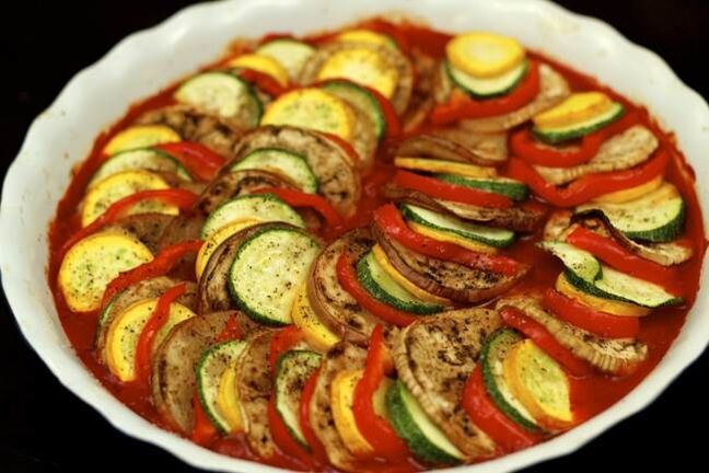 Ratatouille sagatavošana Dukan diētai